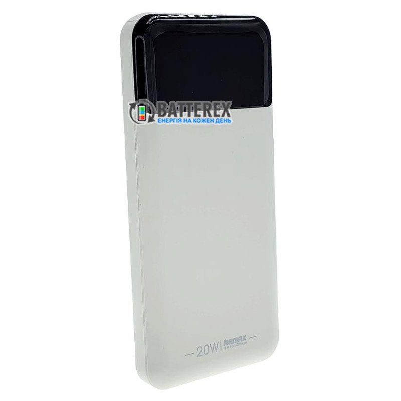 Повербанк Remax Hunch Series RPP-502 10000mAh White 20W, підтримка швидкого заряду QC3.0 та PD 20W