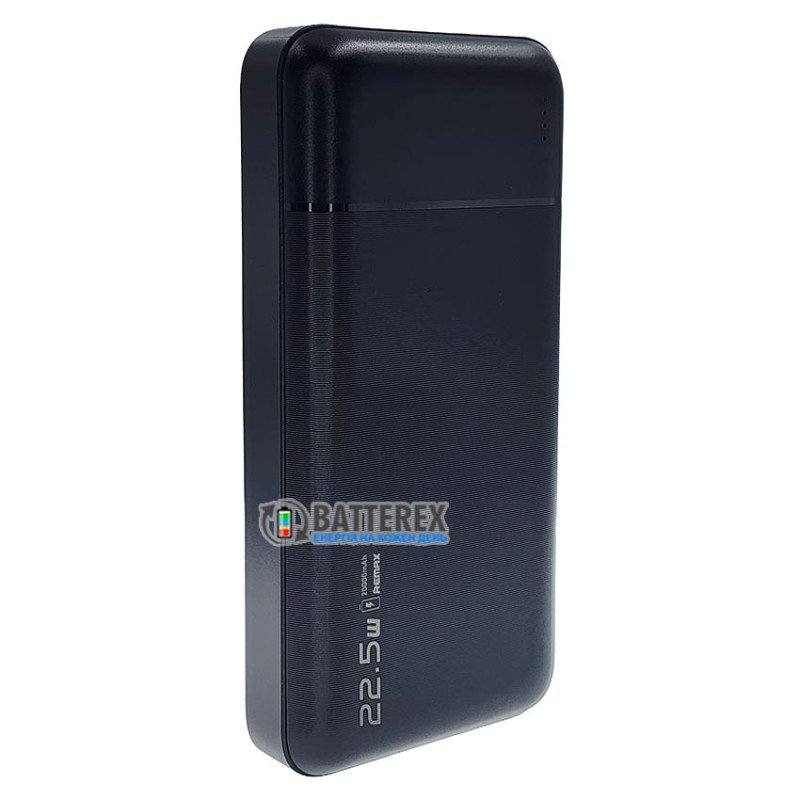 Повербанк REMAX Lango2 Series RPP-192 20000mAh Black 22.5W, підтримка швидкого заряду QC3.0 та PD