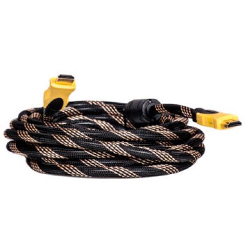 Кабель HDMI - HDMI, 1.5м, Gold Plated, 1.3V, Nylon, Double ferrites, Blister