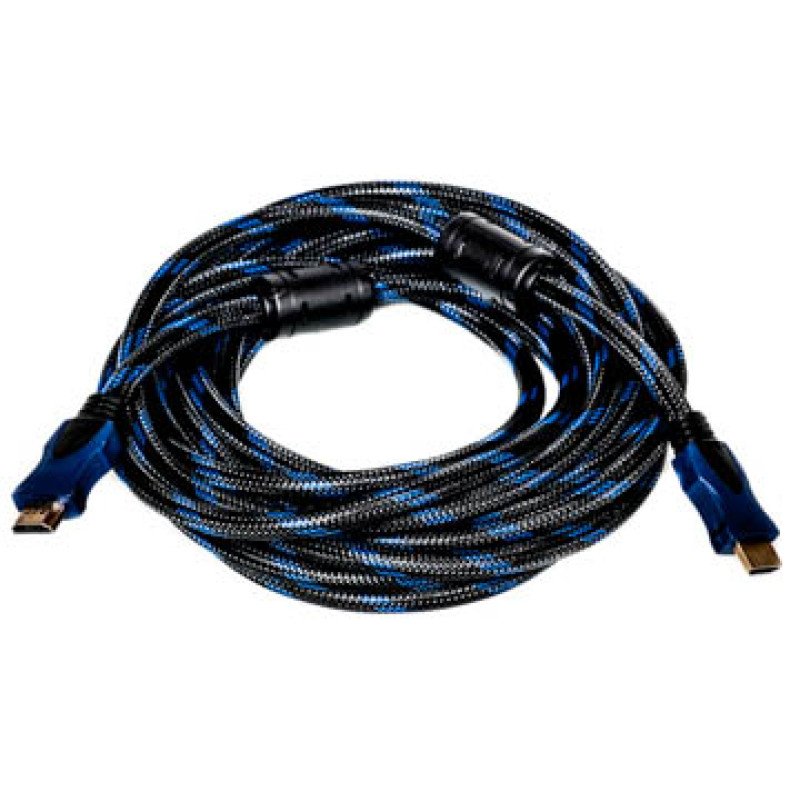 Видeo кабель HDMI - HDMI, 7м, позолоченные коннекторы, 1.4V, Nylon, Double ferrites