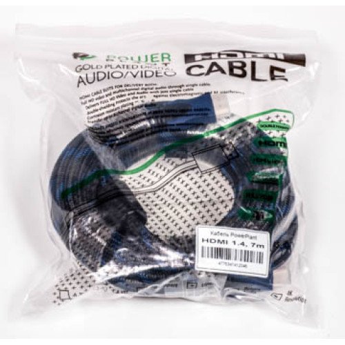 Кабель HDMI - HDMI, 7м, позолоченные коннекторы, 1.4V, Nylon, Double ferrites