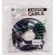 Видeo кабель HDMI - HDMI, 10м, позолоченные коннекторы, 1.4V, Nylon, Double ferrites