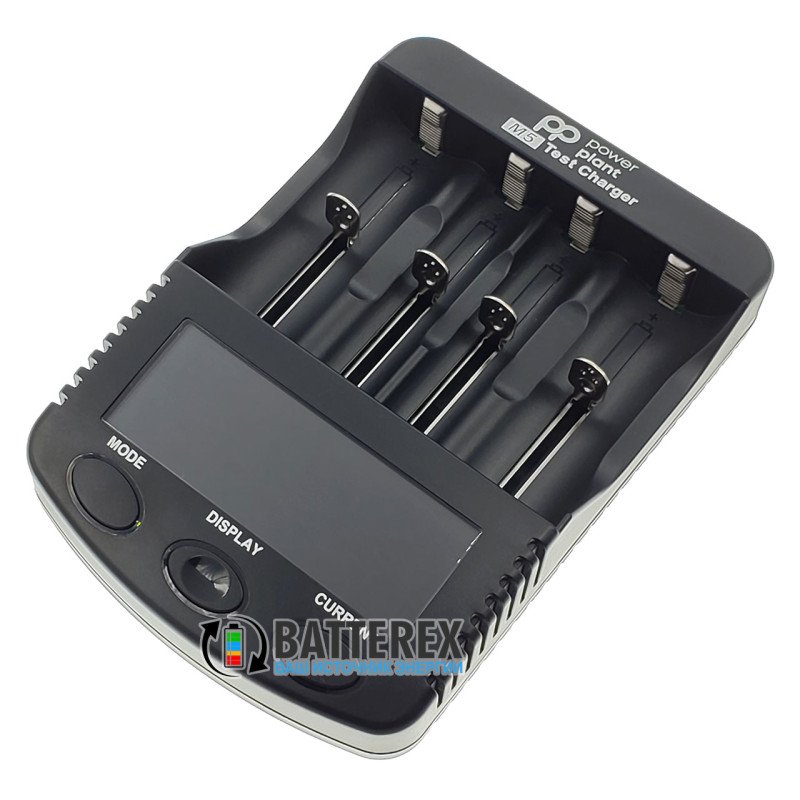 універсальний інтелектуальний зарядний пристрій PowerPlant PP-M5 для акумуляторів різних типів та розмірів