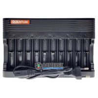 Quantum QM-BC5100 - зарядное устройство на 10 аккумуляторов Li-ion 3.7/4.2V (18650, CR123A, 14500, 18500 и др.)