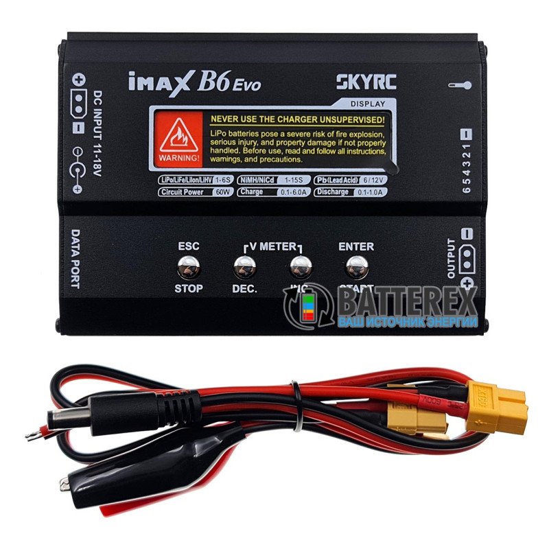 Балансировочное зарядное устройство SkyRC iMAX B6 Evo 60W 6A без блока питания