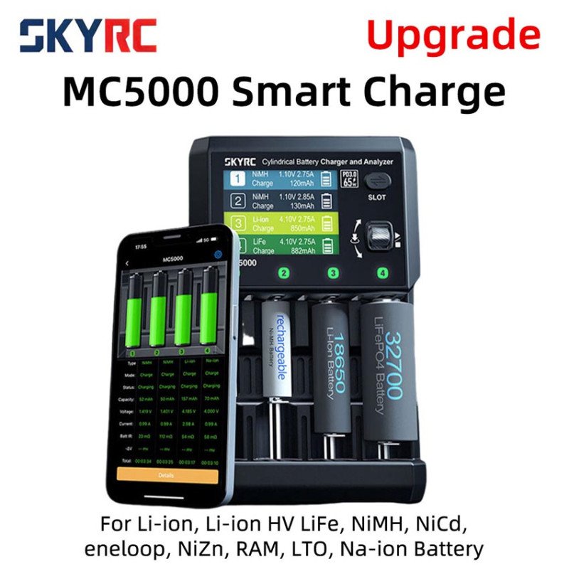 Зарядний пристрій та аналізатор акумуляторів SkyRC MC5000