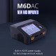 ToolkitRC M6DAC 2x350W 25A - балансувальний 2х-канальний зарядний пристрій із вбудованим блоком живлення 200W