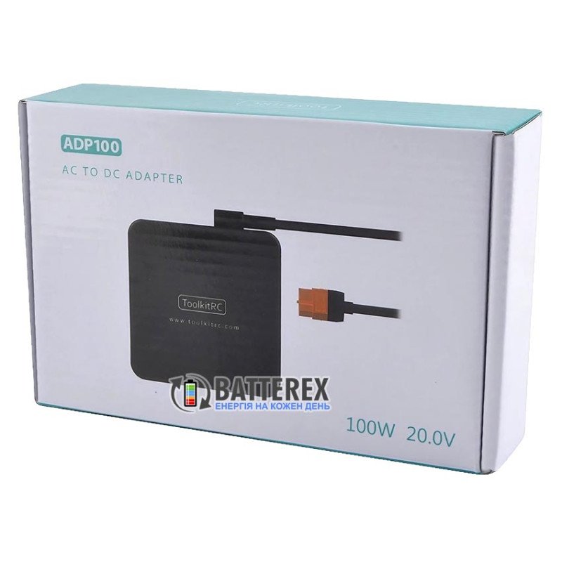 Универсальный блок питания ToolkitRC ADP100 20V/5A 100W XT60 для зарядных устройств