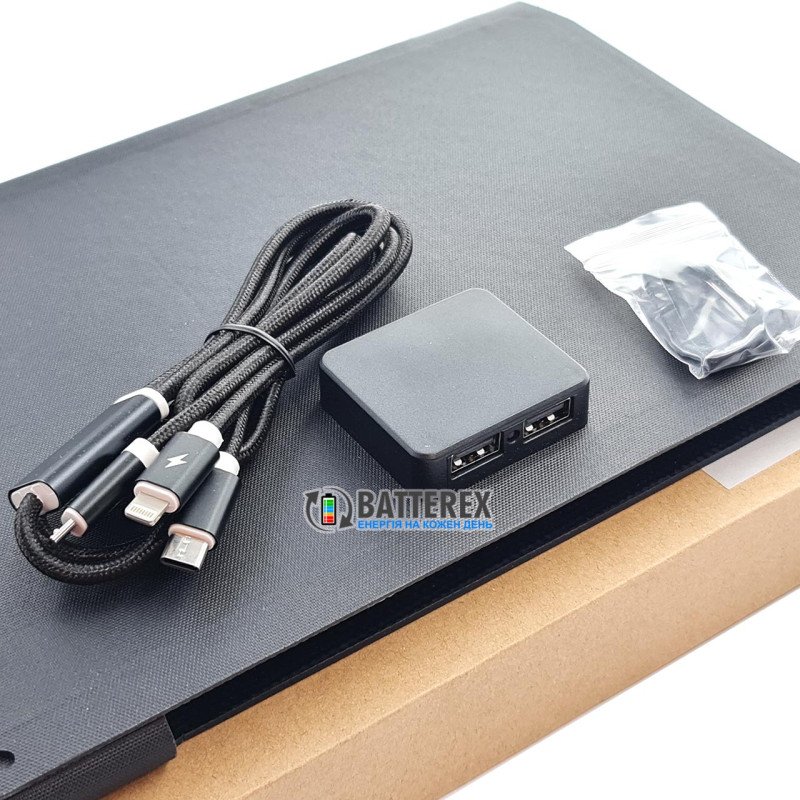 Сонячна батарея Soshine 20W Solar Panel на 2 порти USB 5V 2.1A