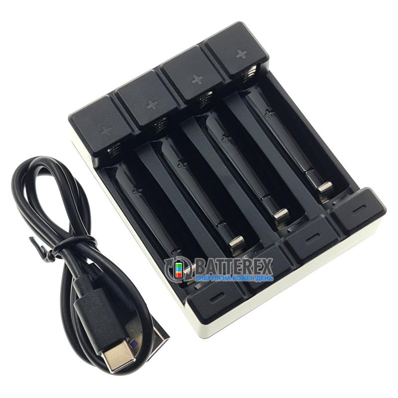 Зарядний пристрій Soshine Chocolate 4 на 4 акумулятори АА та ААА NiMH 1.2V / 10440 та 14500 Li-ion 3.7V та LiFePO4 3.2V