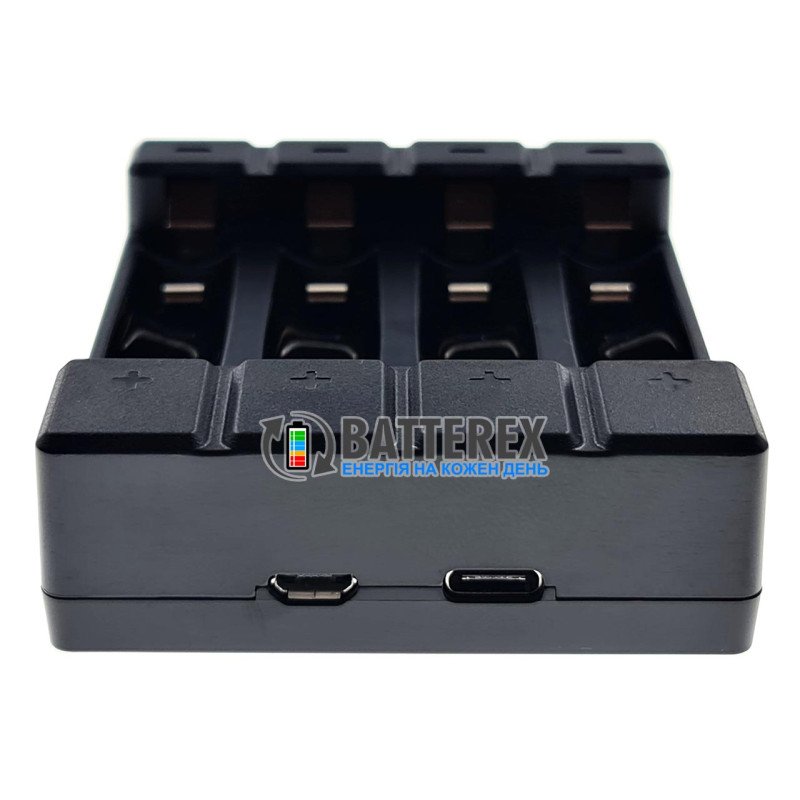 Зарядний пристрій Soshine Chocolate 4 на 4 акумулятори АА та ААА NiMH 1.2V / 10440 та 14500 Li-ion 3.7V та LiFePO4 3.2V