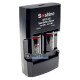 Комплект зарядка + акумулятори: Soshine S5-Fe зарядний пристрій на 2x CR2/CR123 LiFePO4 + 2 акумулятори CR2 Soshine 300mAh 3.2V