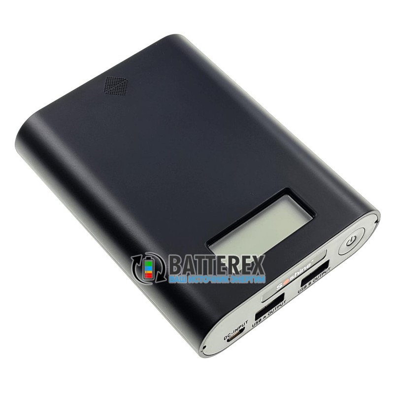 Soshine E3S Black - повербанк на 4 аккумулятора 18650 на 2 порта USB 5V 3.5A