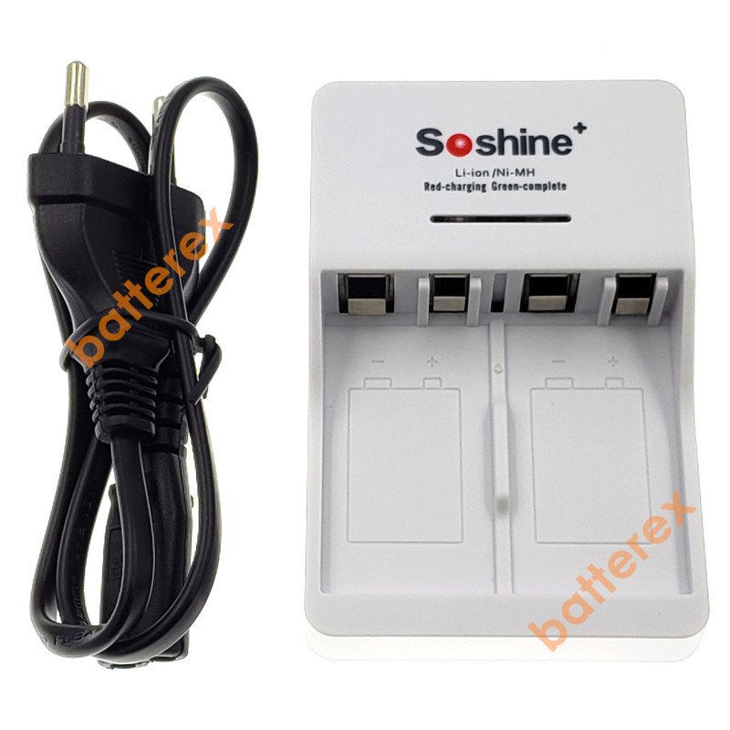 Soshine SC-V1 Ni-MH Li-ion - зарядное устройство для аккумуляторов Крона Li-Ion и Ni-Mh