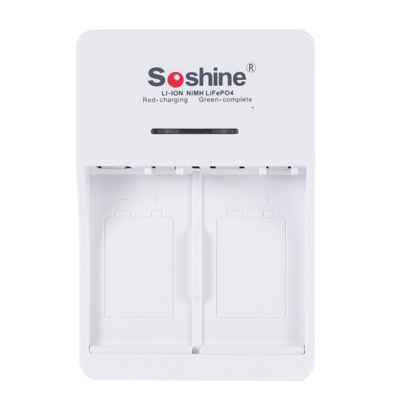 Зарядний пристрій Soshine SC-V1 (Fe) для акумуляторів Крона Ni-MH/Li-ion/LiFePO4