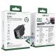 Сетевое USB зарядное устройство ACEFAST A98 GaN Fast Dual Port Charger C+U PD 30W Black на 2 порта USB+Type-C c быстрой зарядкой QC3.0 и PD