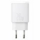 Baseus Compact Quick Charger C+U 20W White CCXJ-B02 зарядное устройство на 2 порта USB+Type-C c быстрой зарядкой QC3.0 и PD
