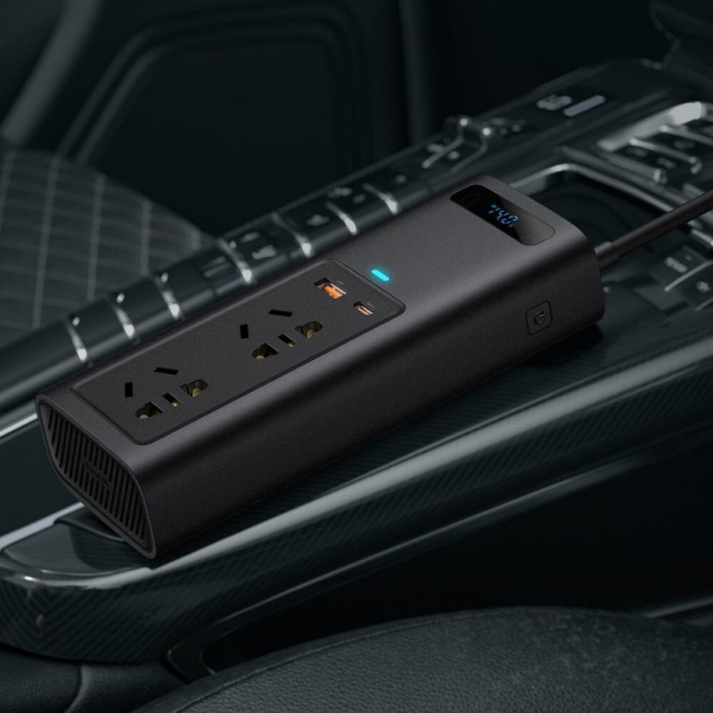 Інвертер автомобільний Baseus CRNBQ-A01 для перетворення 12V в 220V 150W