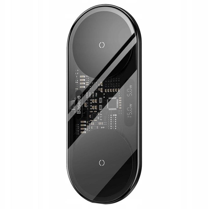 Беспроводное зарядное устройство Baseus Digital LED Display Wireless Charger 20W Black