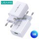 Сетевое USB зарядное устройство USAMS US-CC083 T22 Travel Charger White QC3.0 18W c быстрой зарядкой QC3.0 и PD