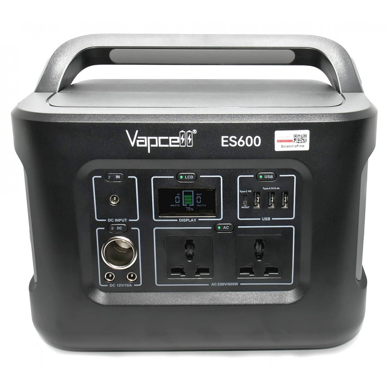 Зарядна станція Vapcell ES600 622Wh 600W 28800mAh