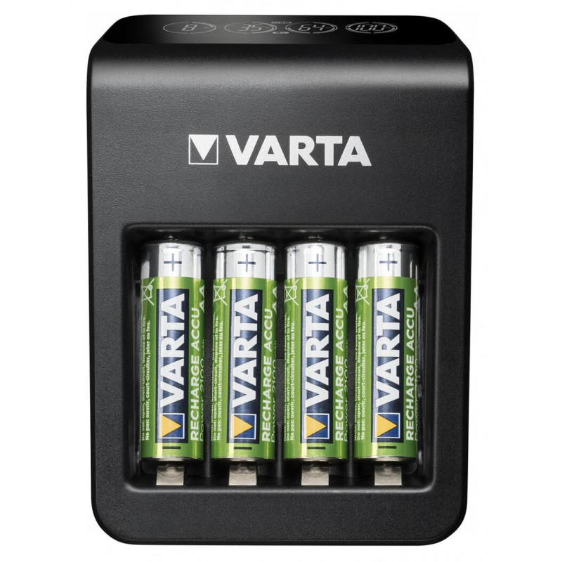 Зарядний пристрій Varta LCD Plug Charger Plus 57687 комплект АА акумулятори Varta 2100mah