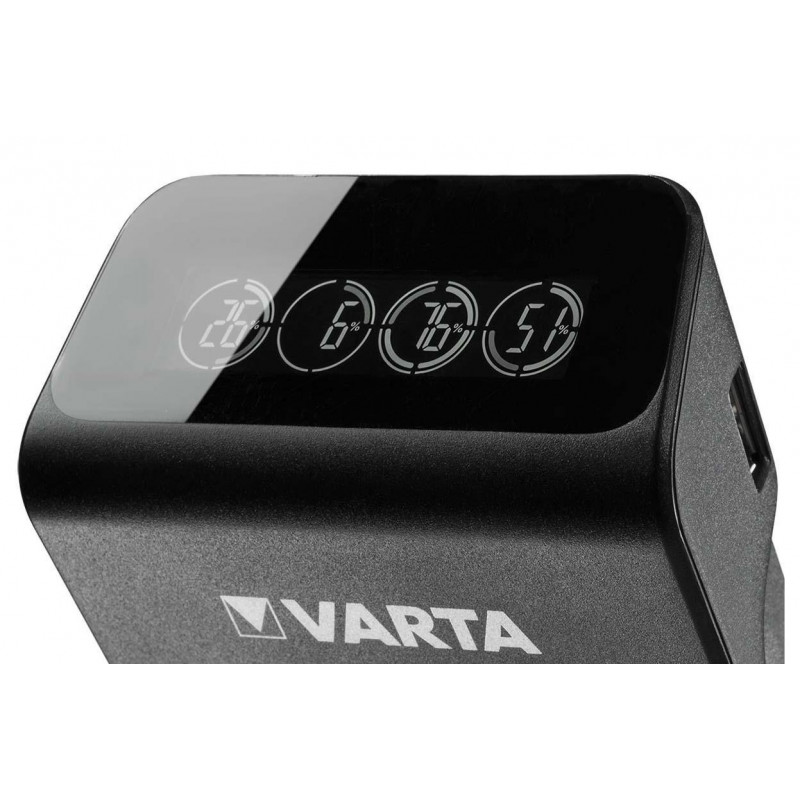 Зарядний пристрій Varta LCD Plug Charger Plus 57687 комплект АА акумулятори Varta 2100mah