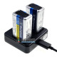 4 аккумулятора Крона Li-ion Westinghouse 9V 600 mah и зарядное устройство Westinghouse WBC-012-DB - комплект со скидкой