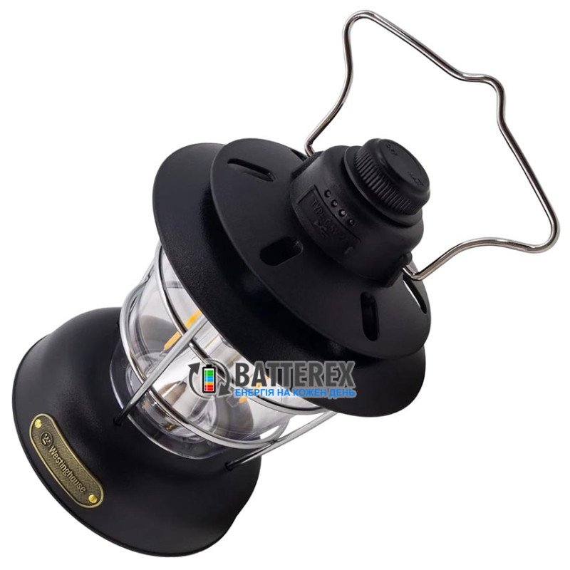 Кемпінговий ліхтар Westinghouse WF241 Black RETRO 400Lm 6W LED Filament Powerbank Type-C, колір чорний
