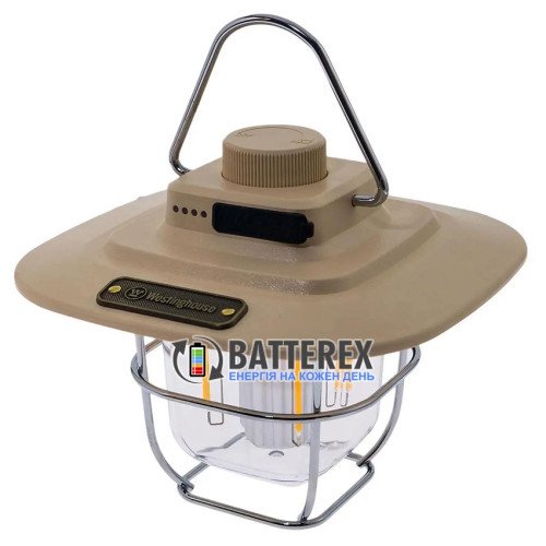Westinghouse WF242 RETRO 4W LED Filament- кемпинговый подвесной фонарь 350Lm, функция Повербанк, встроенная батарея 2000mAh, зарядка от USB Type-C