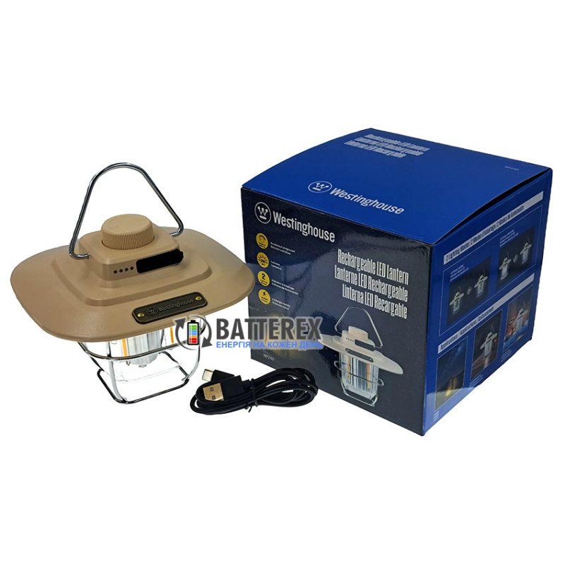 Кемпінговий підвісний ліхтар Westinghouse WF242 RETRO 350Lm 4W LED Filament Powerbank Type-C