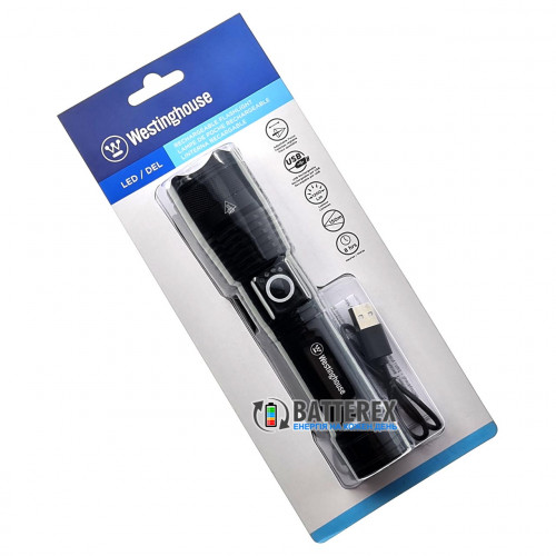 Westinghouse WF393 20W 1200Lm - ультра-яркий ручной фонарь с регулировкой фокуса и зарядкой от USB + аккумулятор 18650 в комплекте