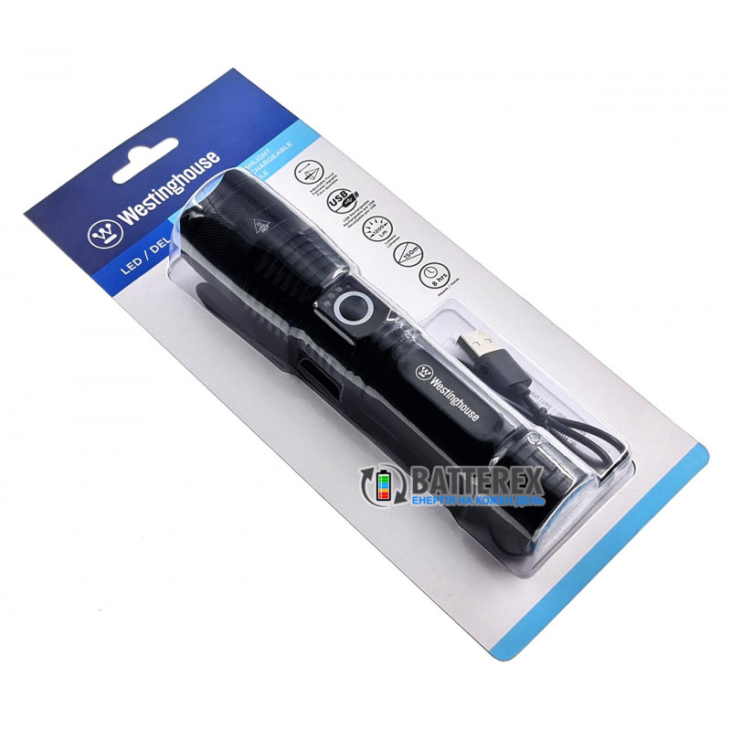 Фонарь ручной Westinghouse WF393-TB + аккумулятор 18650 2000mah в комплекте