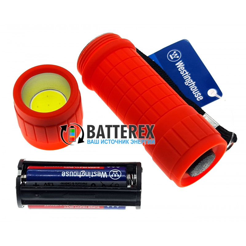 Карманный фонарик Westinghouse WF87 3W COD LED красный + 3 батарейки ААА