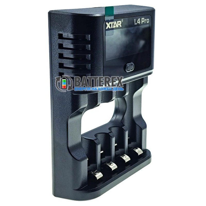 Зарядний пристрій XTAR L4 Pro для акумуляторів Li-ion 1.5V та NiMH 1.2V розмірів АА та AAA із розрядом та тренуванням