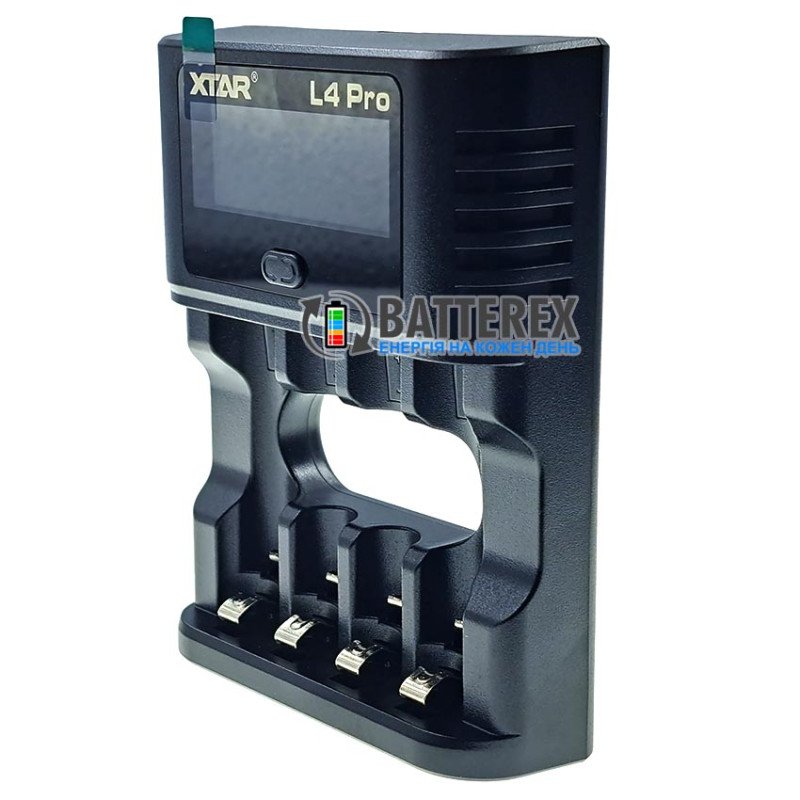 Зарядний пристрій XTAR L4 Pro для акумуляторів Li-ion 1.5V та NiMH 1.2V розмірів АА та AAA із розрядом та тренуванням