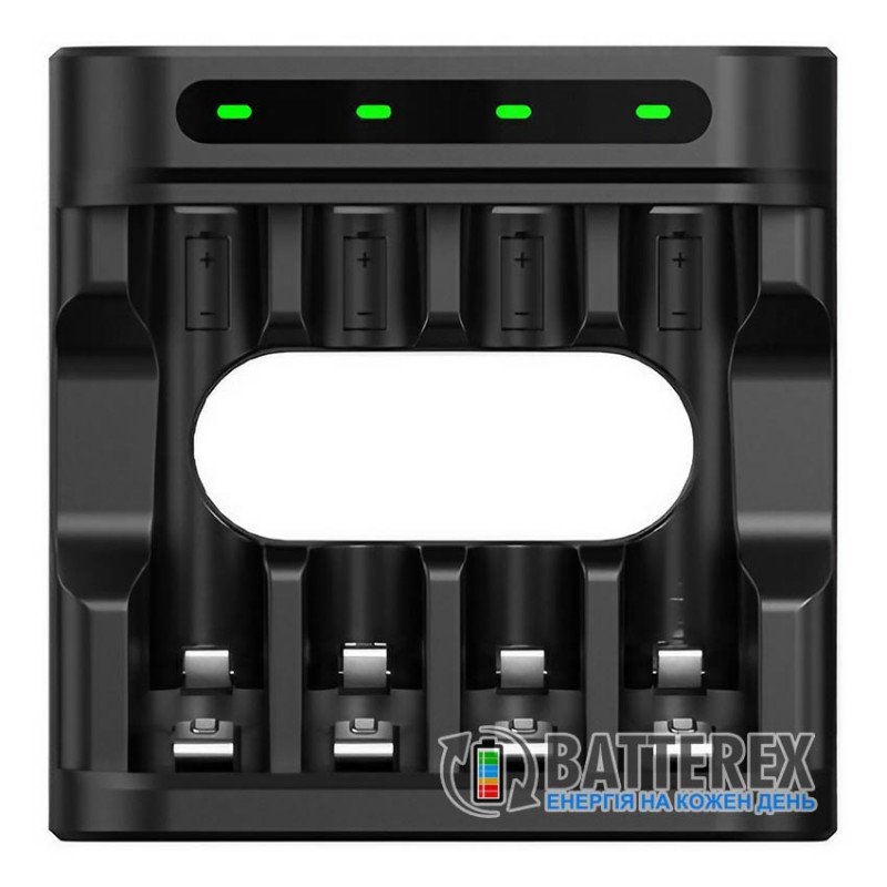 Зарядний пристрій XTAR L4 для акумуляторів Li-ion 1.5V та NiMH 1.2V розмірів АА та AAA