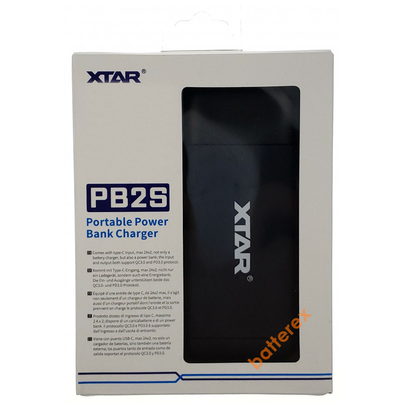 Повербанк XTAR PB2S Black на 2 акумулятори 18650/20700/21700