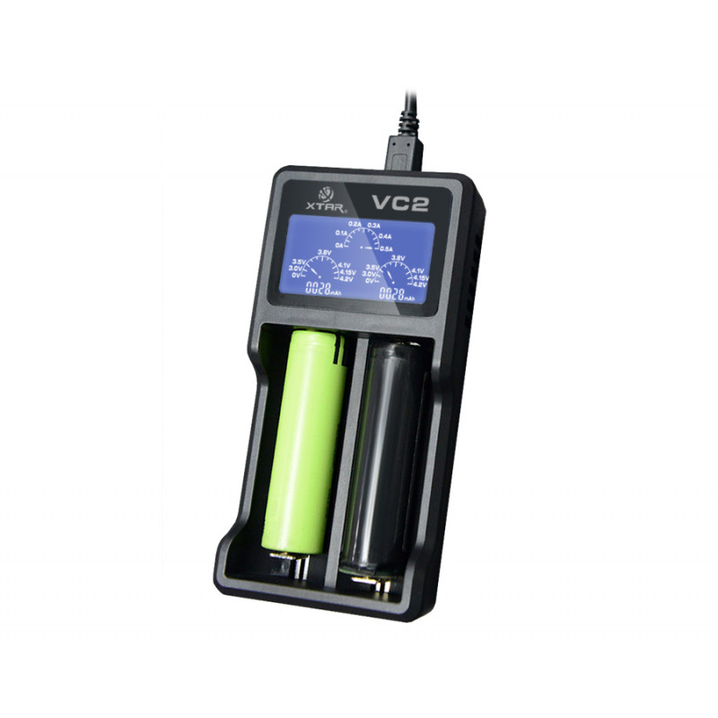 Зарядний пристрій XTAR VC2 з LCD-дисплеєм