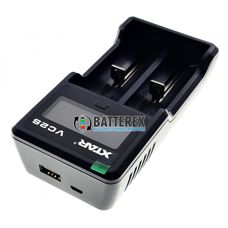 XTAR VC2S - интеллектуальная 2х-канальная зарядка для аккумуляторов Li-Ion и NiMH