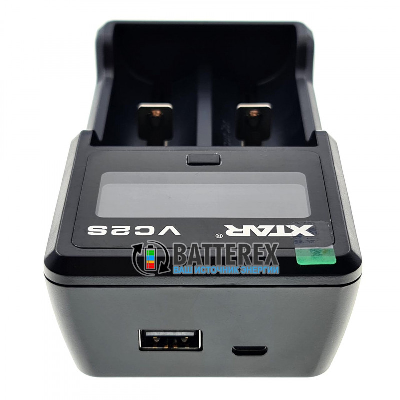 XTAR VC2S - интеллектуальная 2х-канальная зарядка для аккумуляторов Li-Ion и NiMH