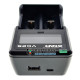 XTAR VC2S - интеллектуальная 2х-канальная зарядка для аккумуляторов Li-Ion и NiMH