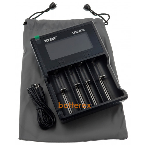 XTAR VC4S - зарядное устройство для аккумуляторов Li-Ion/NiMH с функциями теста ёмкости и хранения - Оригинал - гарантия 12 месяцев