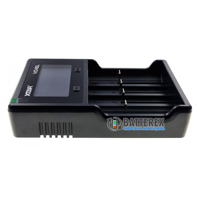 XTAR VC4SL - інтелектуальний зарядний пристрій із розрядом для акумуляторів Li-Ion та NiMH із підтримкою акумуляторів довжиною до 78 мм