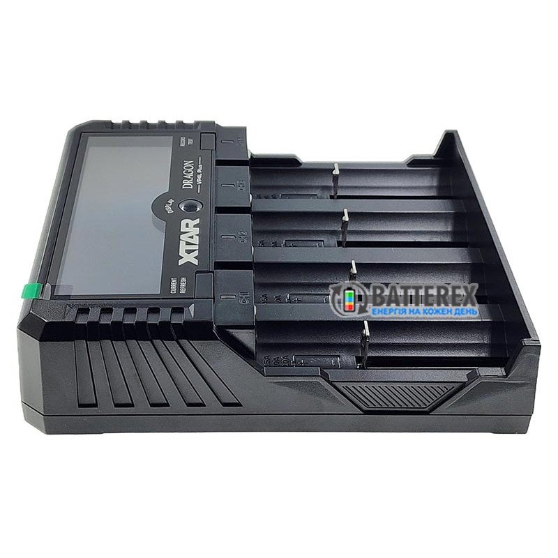 XTAR VP4L Plus Dragon - професійний зарядний пристрій Li-Ion/Ni-MH/Ni-Cd акумуляторів з тестером внутрішнього опору
