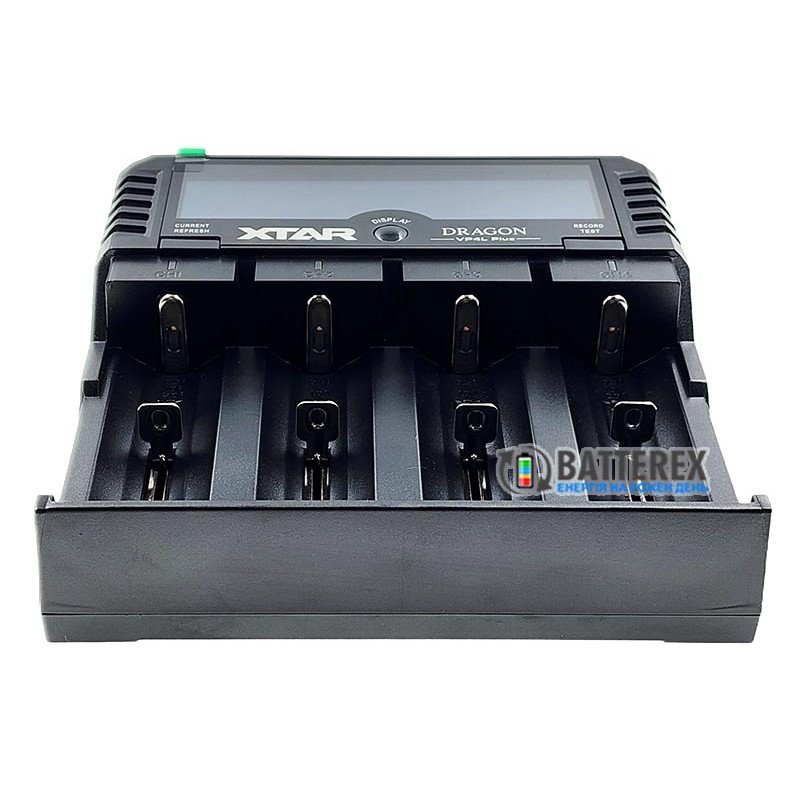 XTAR VP4L Plus Dragon - професійний зарядний пристрій Li-Ion/Ni-MH/Ni-Cd акумуляторів з тестером внутрішнього опору