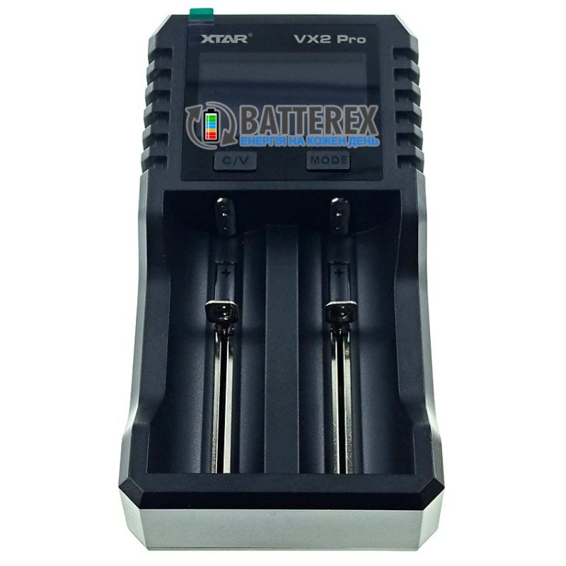 Універсальний продвинутий зарядний пристрій XTAR VX2 PRO для акумуляторів Li-ion 1.5V, Li-ion 3.6V, Li-ion 3.7V, NiMH 1.2V, LiFePO4 3.2V всіх популярних розмірів