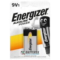 Батарейка лужна Крона Energizer Alkaline Power 9V 6F22 6LR61 блістер 1 шт.