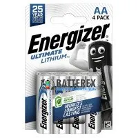 Батарейки літієві AA Energizer Ultimate Lithium L91 1.5V 3500mah, упаковка 4 шт.
