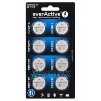 Набір батарейок 2xCR2016 2xCR2025 4xCR2032 Everactive Lithium Battery 3V, упаковка в блістері